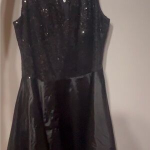 Elegant Black Sequin Dress